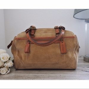 Coach | Soho Camel Suede Satchel Handbag